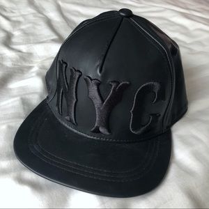 Faux Leather NYC SnapBack